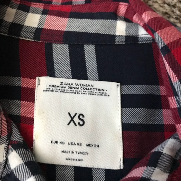 Zara plaid long sleeve - Picture 3 of 3